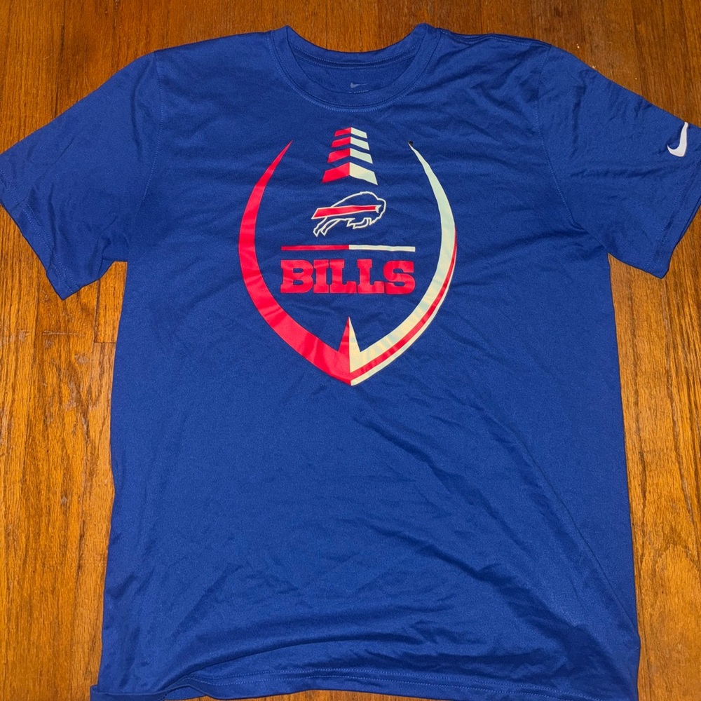 Nike Blue and Red Short Sleeve Tee